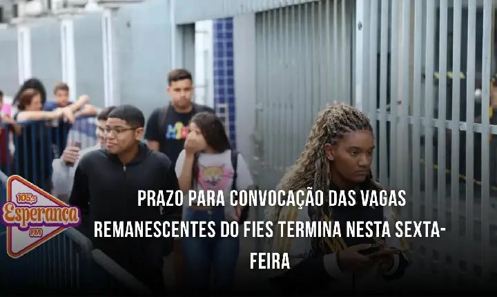 Prazo para convocação das vagas remanescentes do Fies termina nesta sexta-feira
