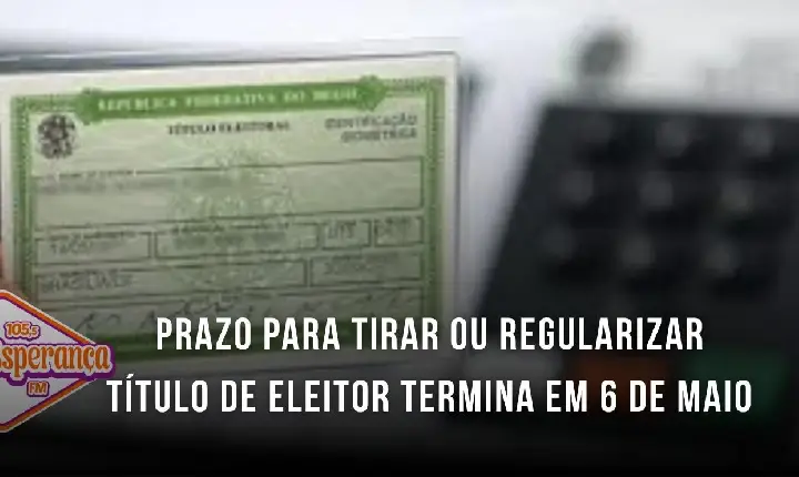 Prazo para tirar ou regularizar título de eleitor termina em 6 de maio