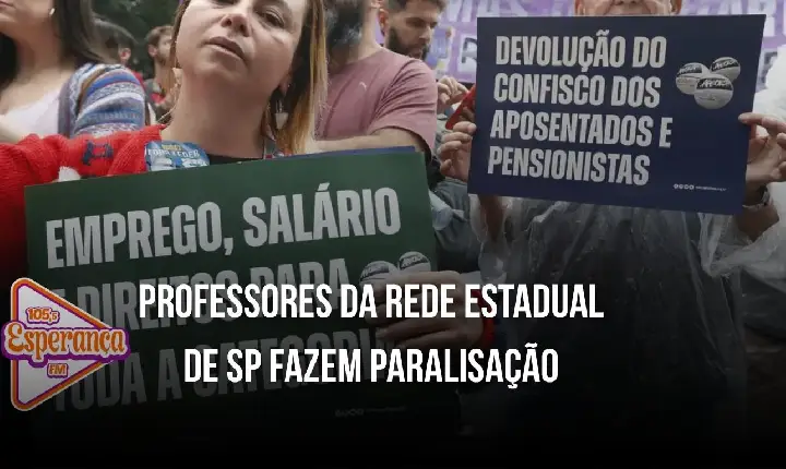 Professores da rede estadual de SP fazem paralisação