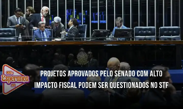 Projetos aprovados pelo Senado com alto impacto fiscal podem ser questionados no STF