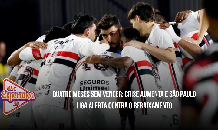 Quatro meses sem vencer: crise aumenta e São Paulo liga alerta contra o rebaixamento