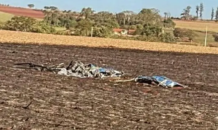Queda de ultraleve deixa duas vítimas fatais na zona rural de Bariri
