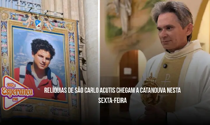 Relíquias de São Carlo Acutis chegam a Catanduva nesta sexta-feira