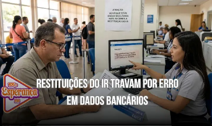 Restituições do IR travam por erro em dados bancários