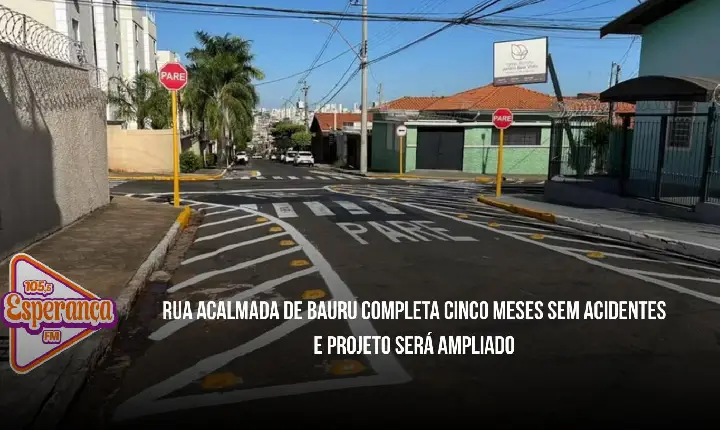 Rua acalmada de Bauru completa cinco meses sem acidentes e projeto será ampliado