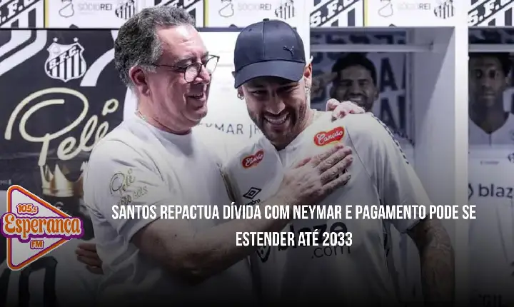 Santos repactua dívida com Neymar e pagamento pode se estender até 2033