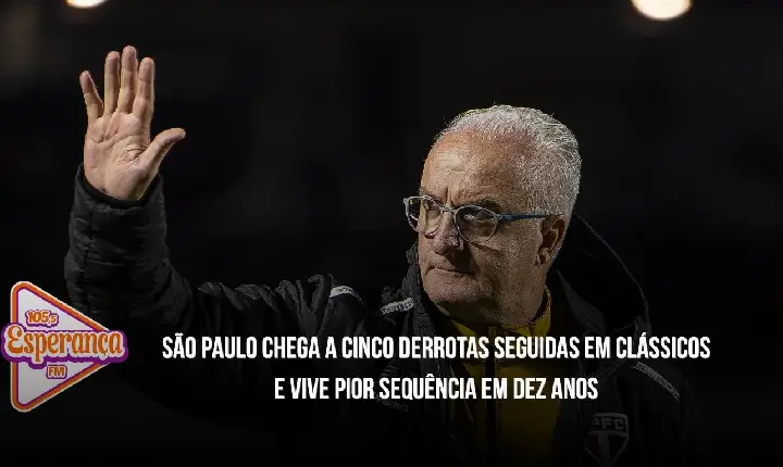 São Paulo chega a cinco derrotas seguidas em clássicos e vive pior sequência em dez anos