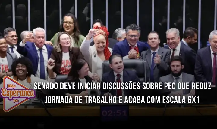 Senado deve iniciar discussões sobre PEC que reduz jornada de trabalho e acaba com escala 6x1