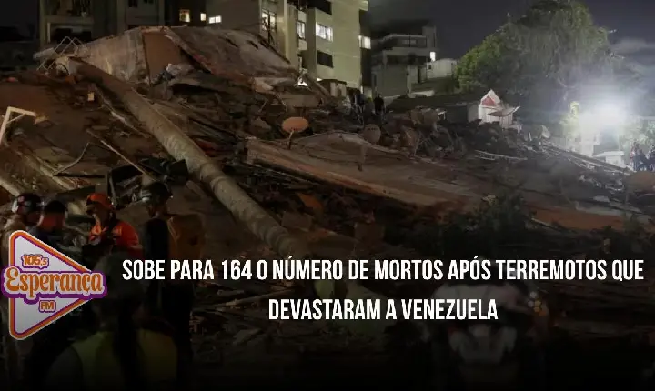 Sobe para 164 o número de mortos após terremotos que devastaram a Venezuela