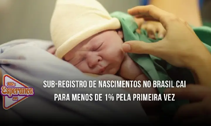 Sub-registro de nascimentos no Brasil cai para menos de 1% pela primeira vez