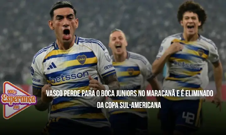 Vasco perde para o Boca Juniors no Maracanã e é eliminado da Copa Sul-Americana