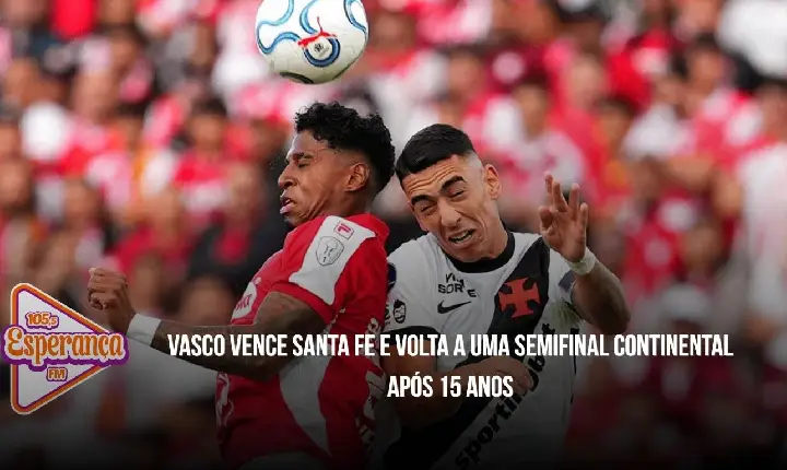 Vasco vence Santa Fe e volta a uma semifinal continental após 15 anos