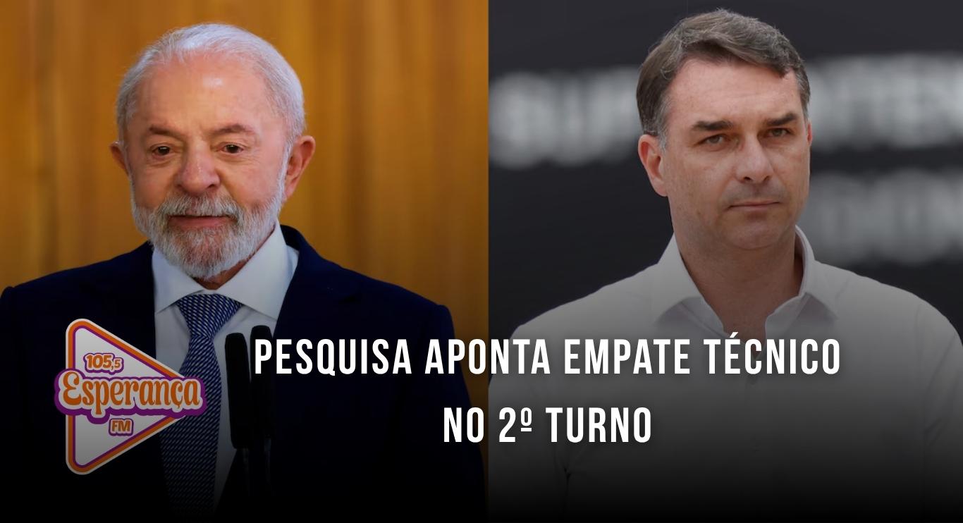 Pesquisa aponta empate técnico no 2º turno
