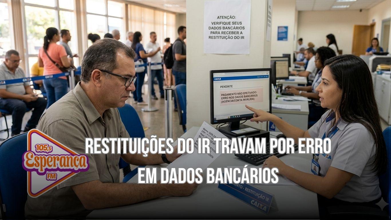 Restituições do IR travam por erro em dados bancários