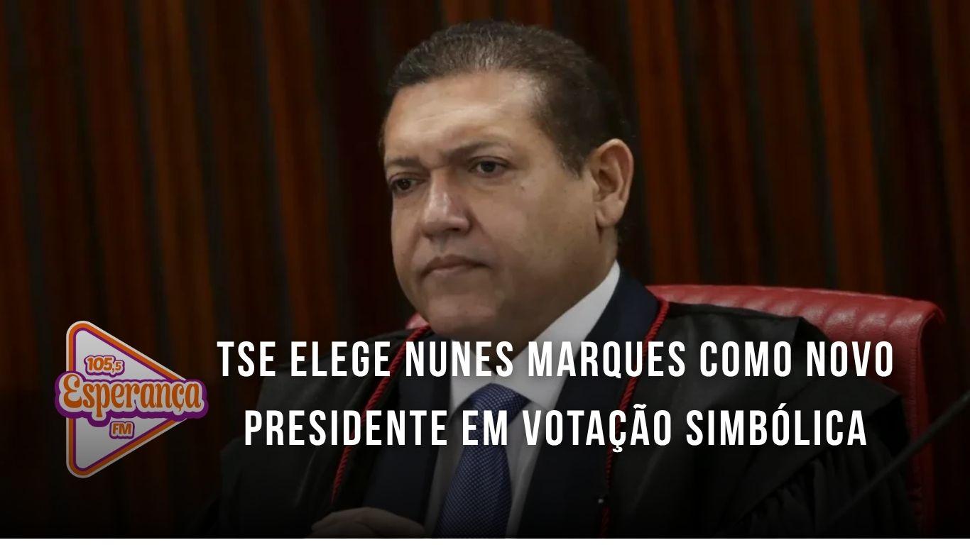 TSE elege Nunes Marques como novo presidente em votação simbólica