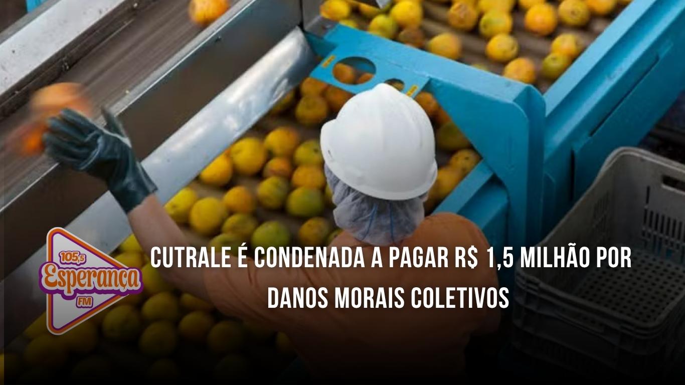 Cutrale é condenada a pagar R$ 1,5 milhão por danos morais coletivos