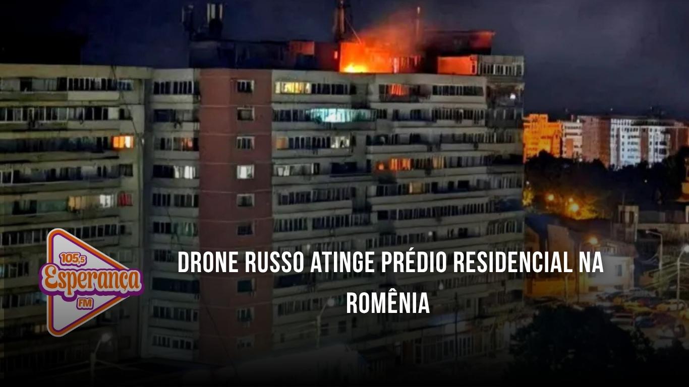 Drone russo atinge prédio residencial na Romênia