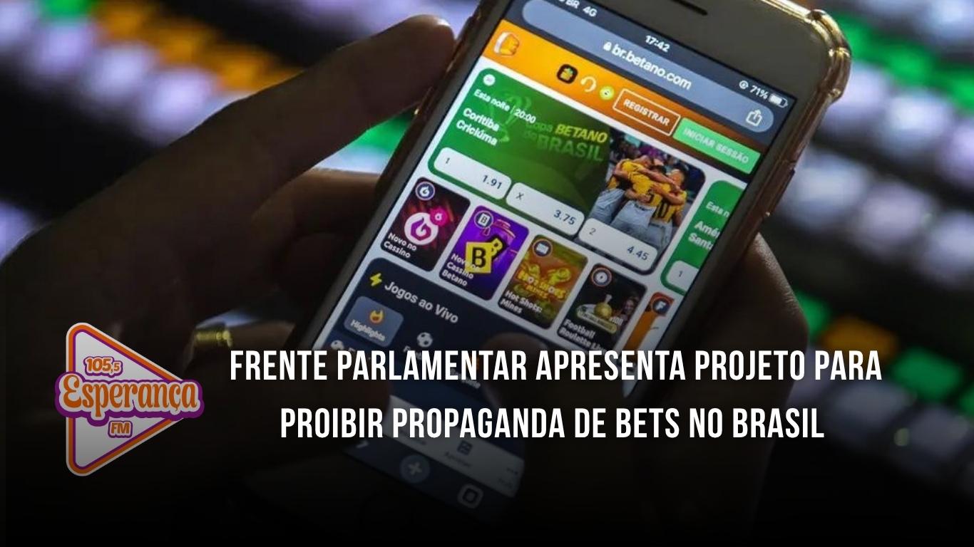 Frente parlamentar apresenta projeto para proibir propaganda de bets no Brasil