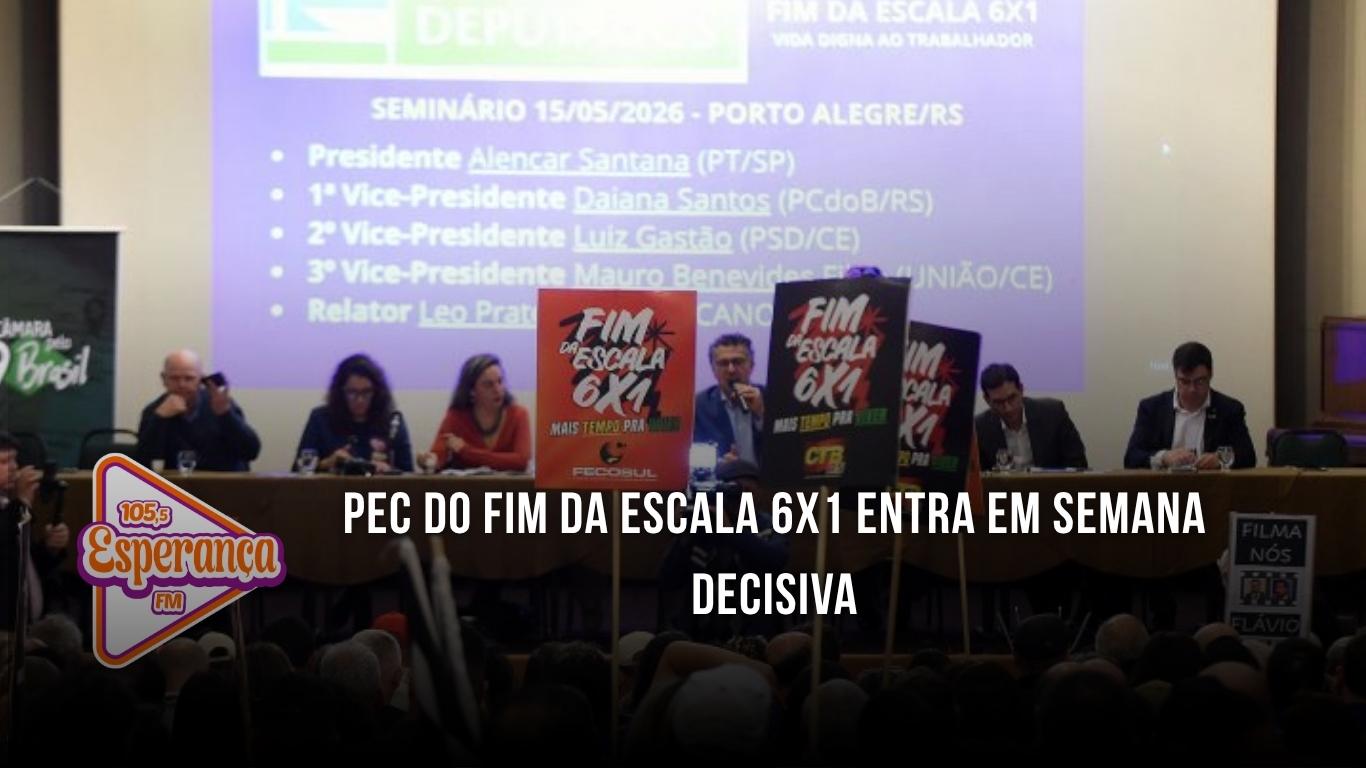 PEC do fim da escala 6x1 entra em semana decisiva