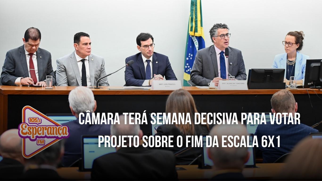 Câmara terá semana decisiva para votar projeto sobre o fim da escala 6x1