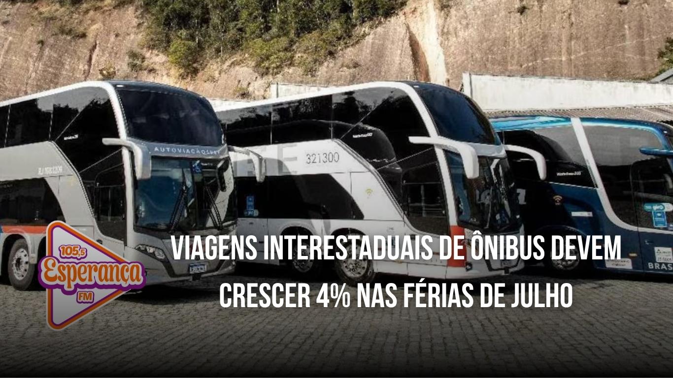 Viagens interestaduais de ônibus devem crescer 4% nas férias de julho