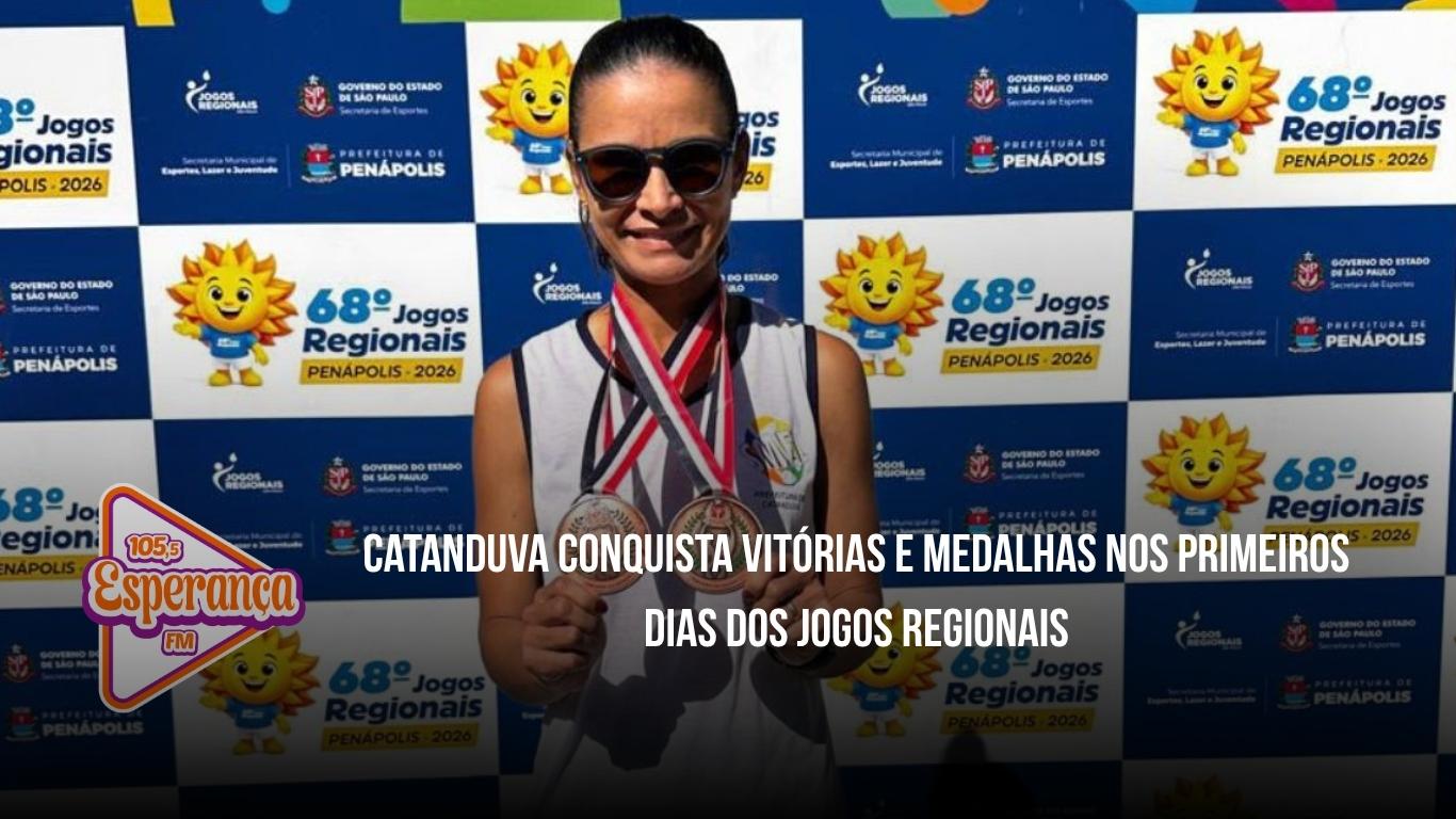 Catanduva conquista vitórias e medalhas nos primeiros dias dos Jogos Regionais
