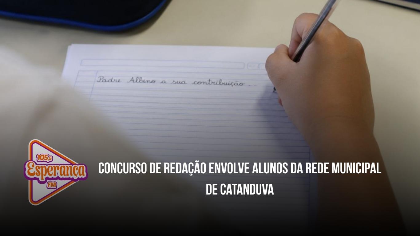 Concurso de redação envolve alunos da rede municipal de Catanduva