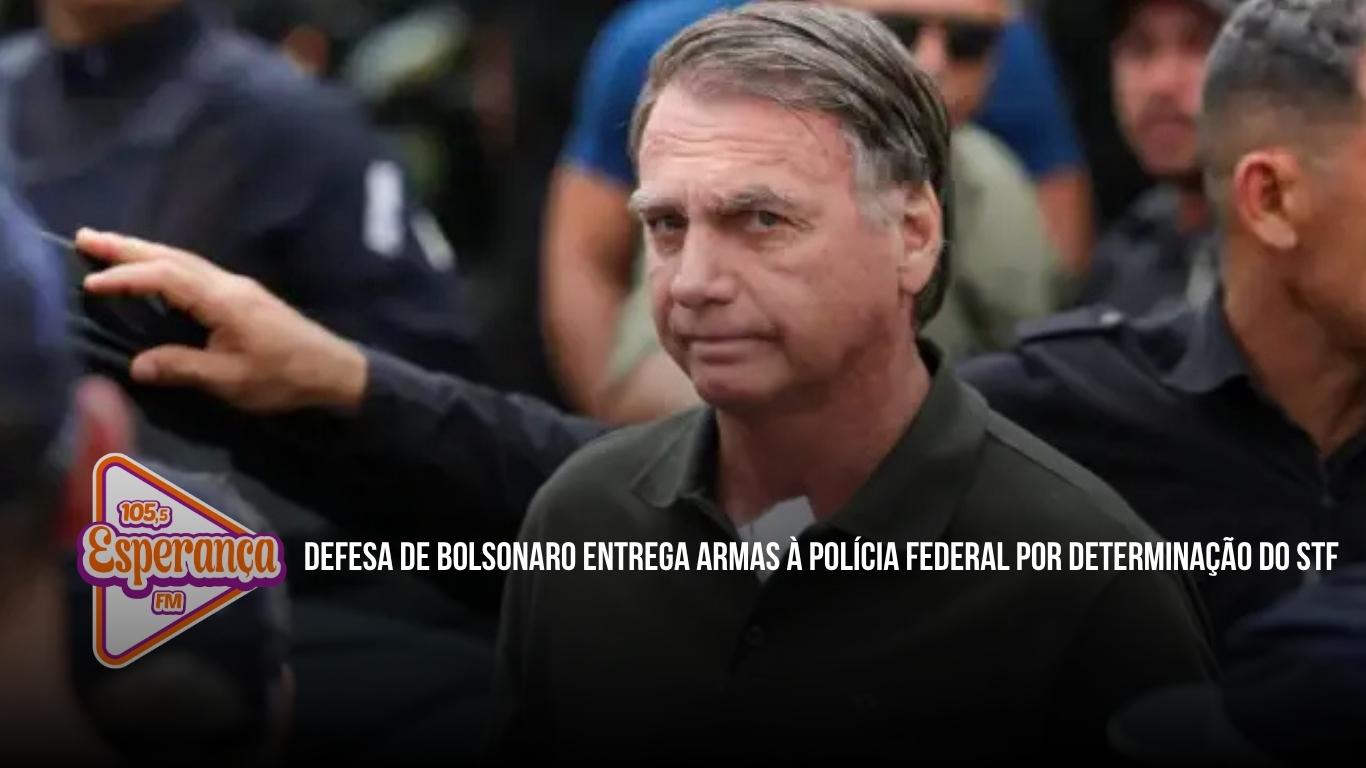 Defesa de Bolsonaro entrega armas à Polícia Federal por determinação do STF