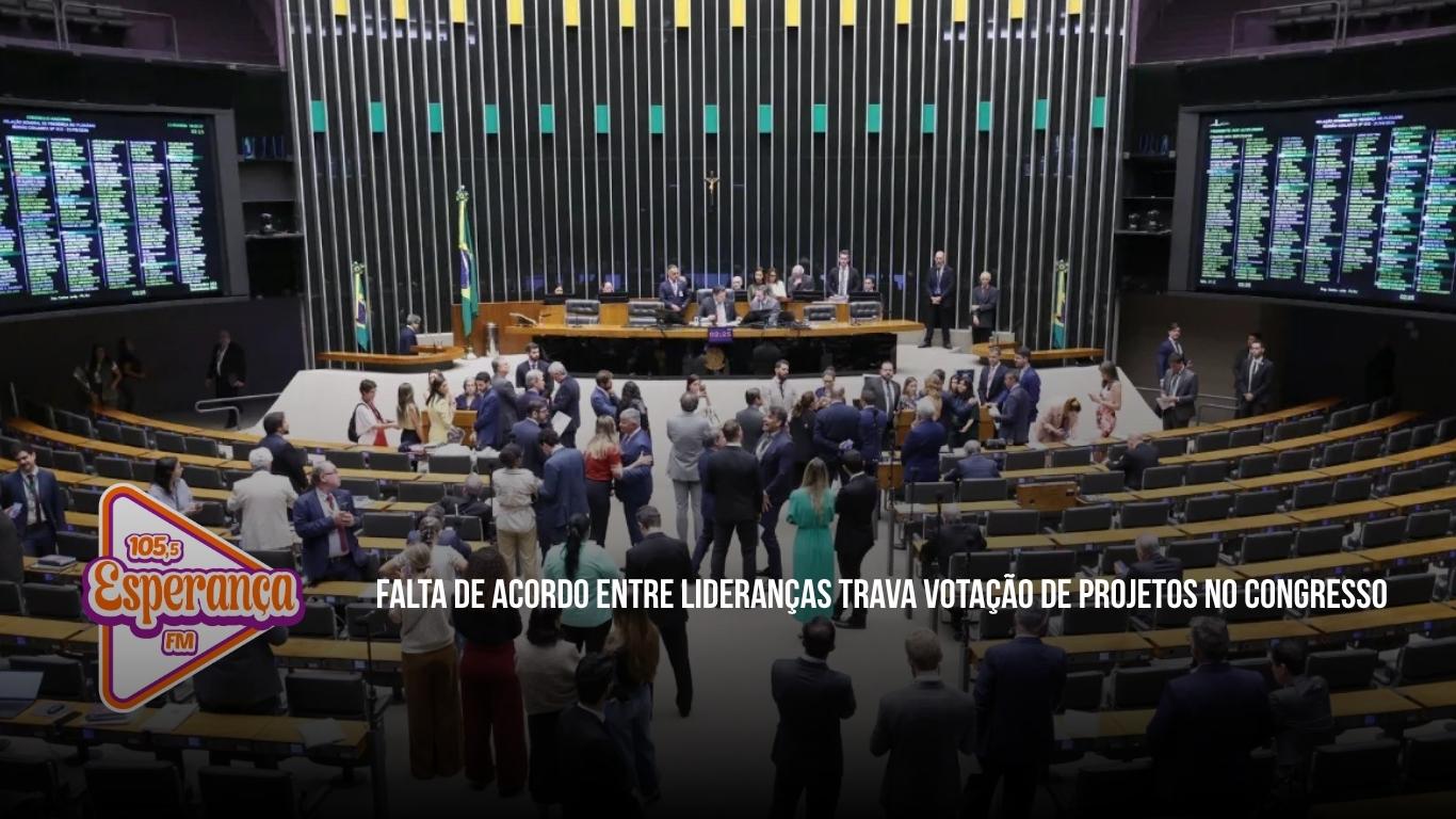 Falta de acordo entre lideranças trava votação de projetos no Congresso