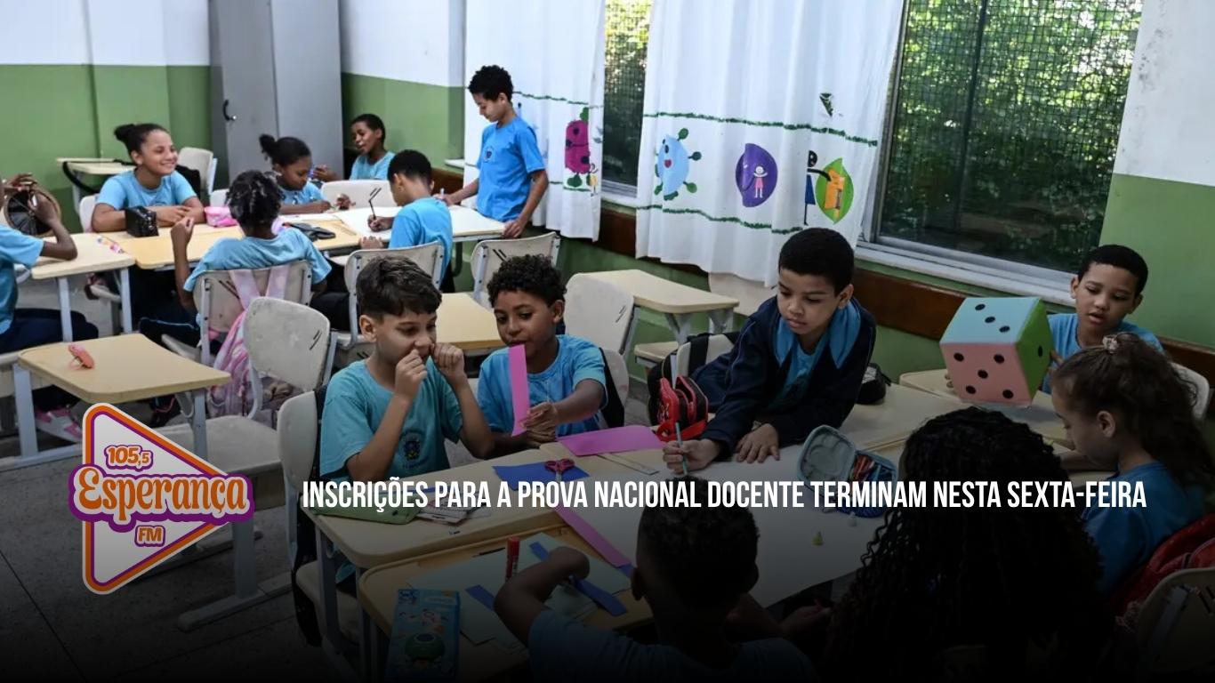 Inscrições para a Prova Nacional Docente terminam nesta sexta-feira