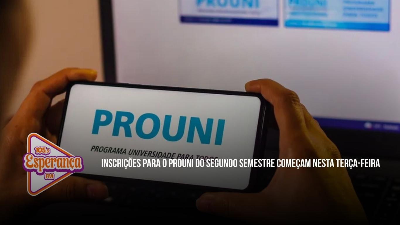 Inscrições para o Prouni do segundo semestre começam nesta terça-feira