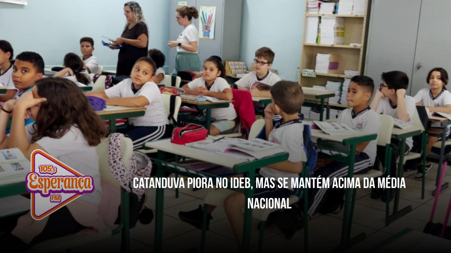 Catanduva piora no Ideb, mas se mantém acima da média nacional