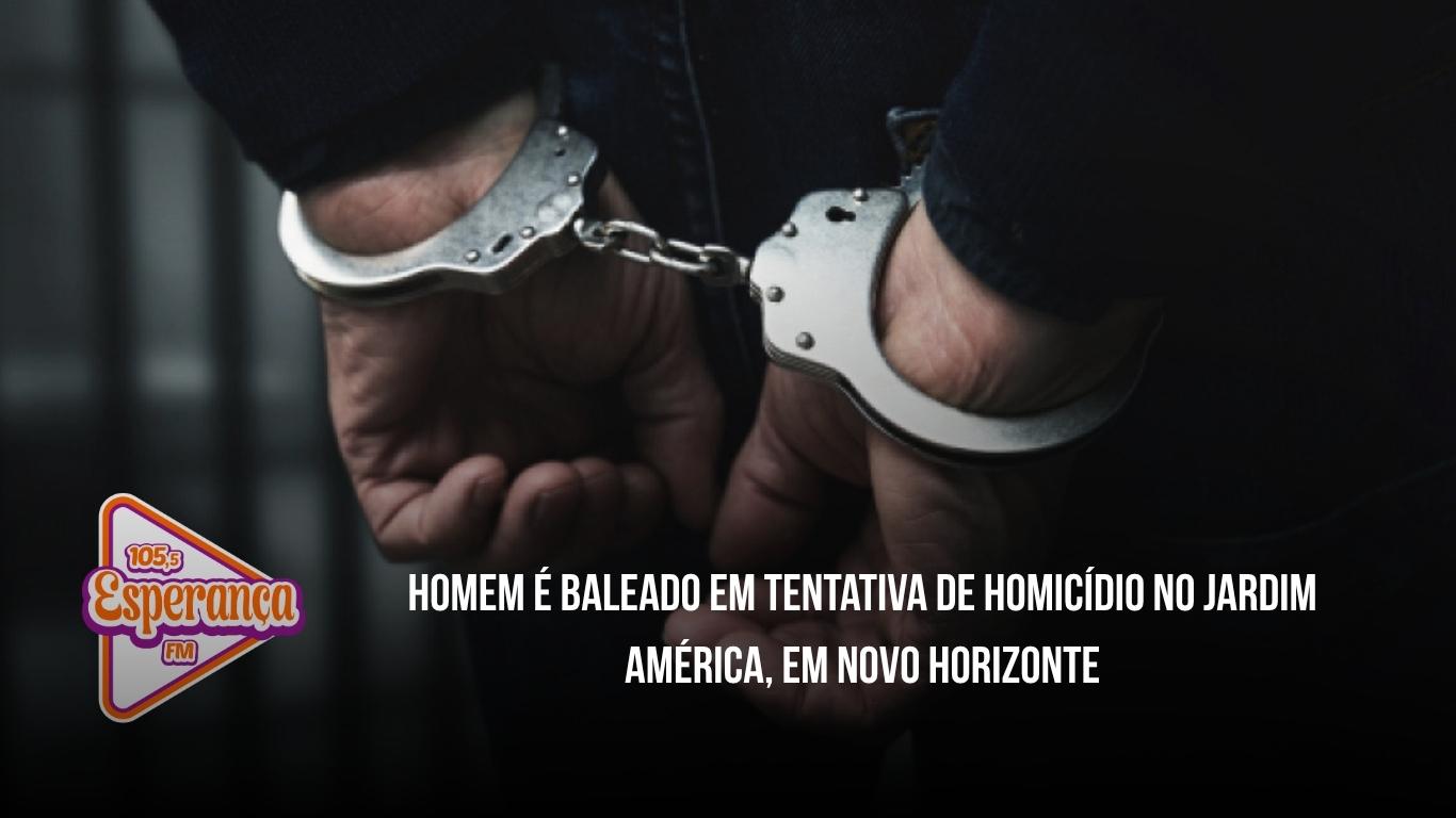 Homem é baleado em tentativa de homicídio no Jardim América, em Novo Horizonte