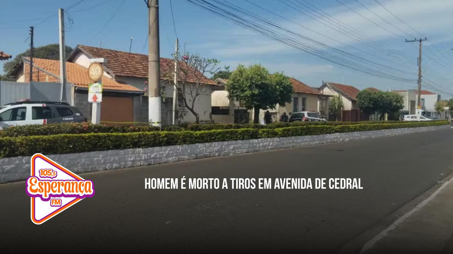Homem é morto a tiros em avenida de Cedral