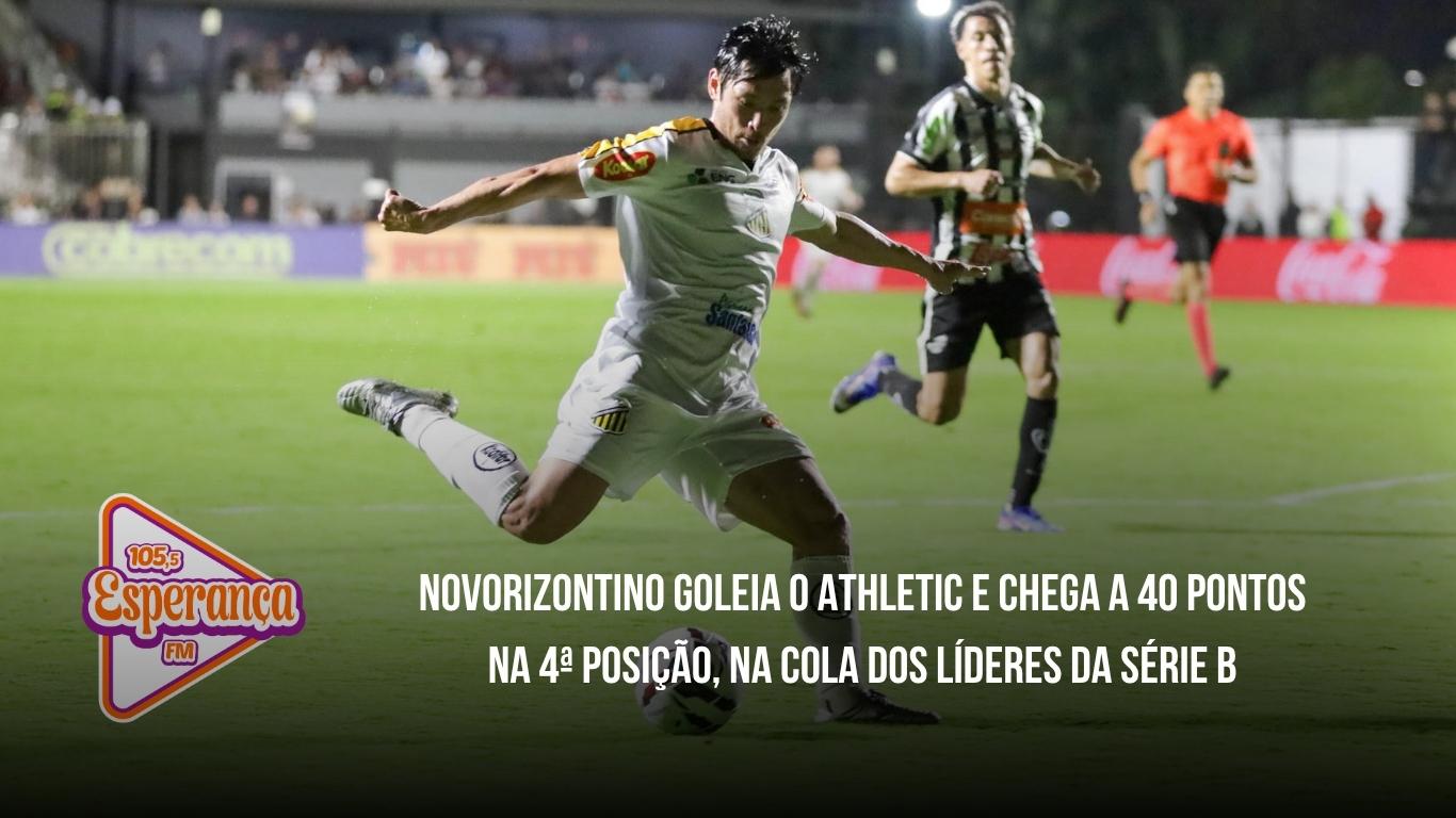 Novorizontino goleia o Athletic e chega a 40 pontos na 4ª posição, na cola dos líderes da Série B