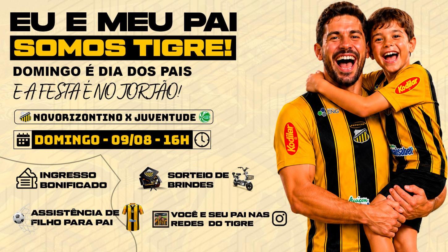 Novorizontino prepara Dia dos Pais especial com ingressos bonificados e sorteios