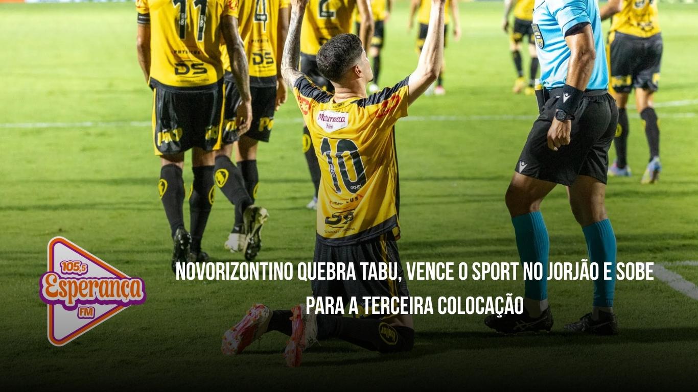 Novorizontino quebra tabu, vence o Sport no Jorjão e sobe para a terceira colocação