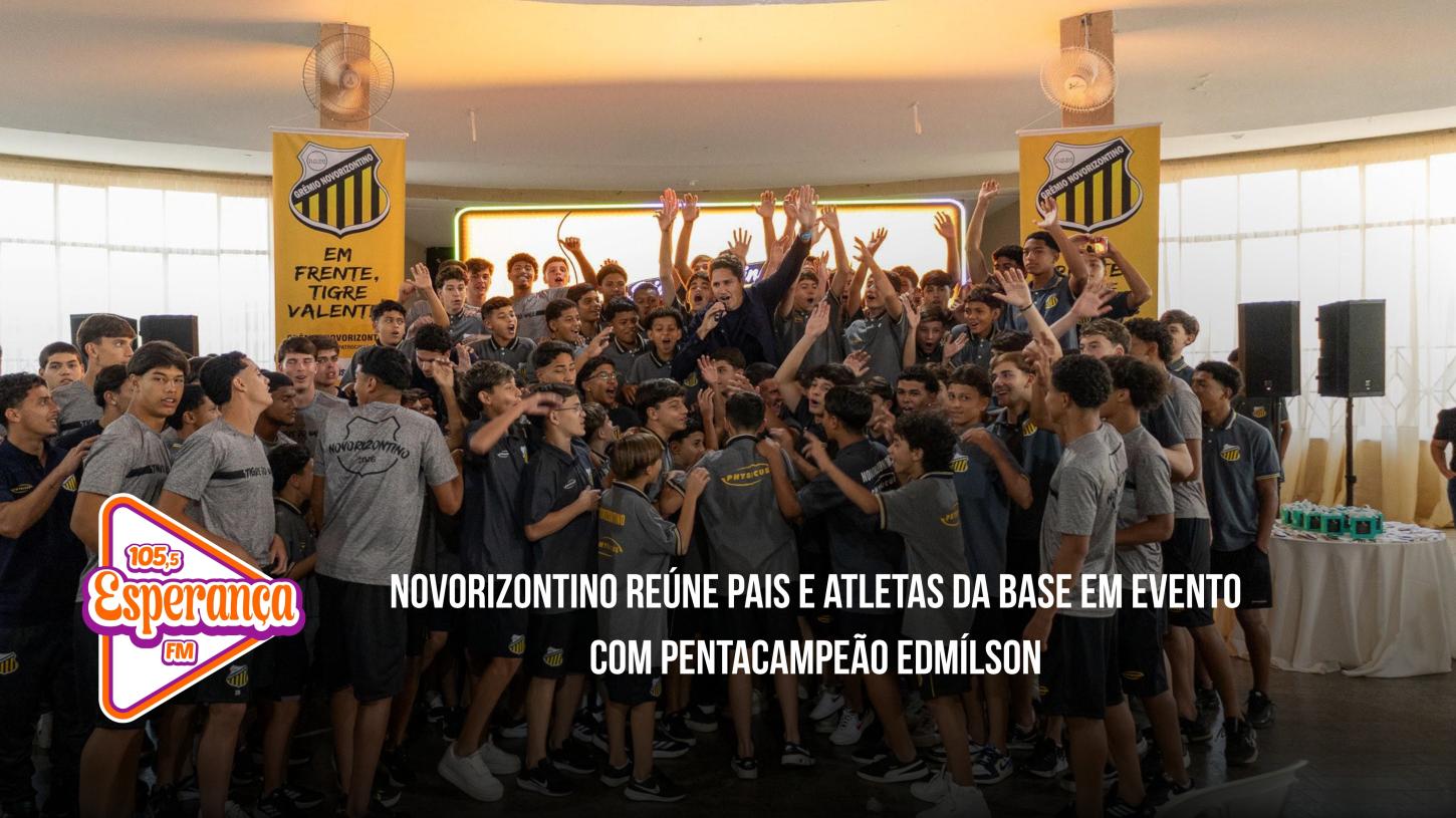 Novorizontino reúne pais e atletas da base em evento com pentacampeão Edmílson