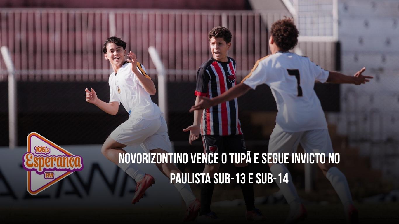 Novorizontino vence o Tupã e segue invicto no Paulista Sub-13 e Sub-14