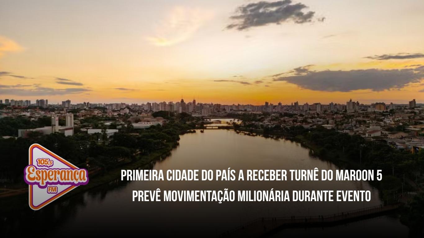 Primeira cidade do país a receber turnê do Maroon 5 prevê movimentação milionária durante evento