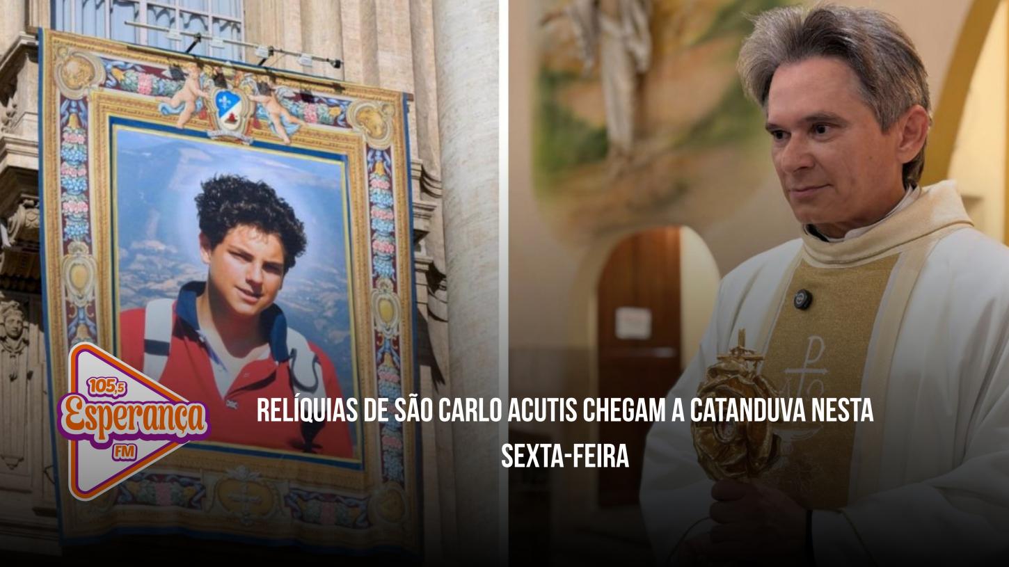 Relíquias de São Carlo Acutis chegam a Catanduva nesta sexta-feira