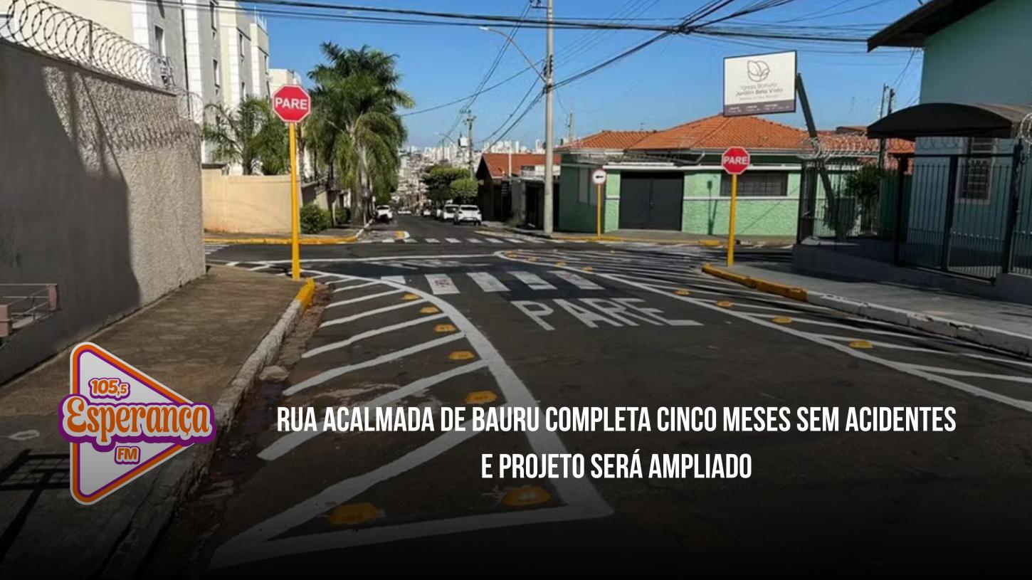 Rua acalmada de Bauru completa cinco meses sem acidentes e projeto será ampliado