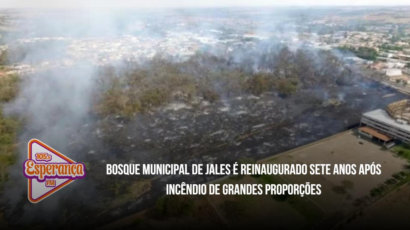 Bosque Municipal de Jales é reinaugurado sete anos após incêndio de grandes proporções