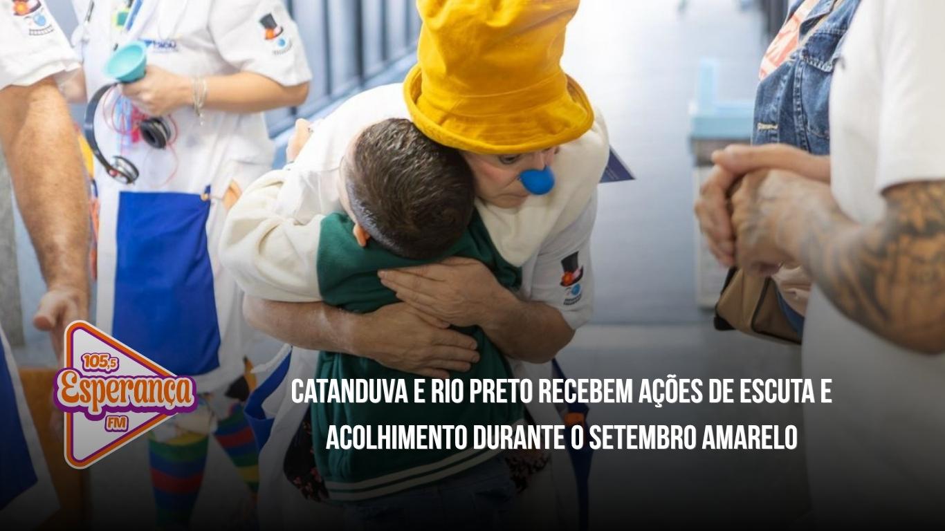 Catanduva e Rio Preto recebem ações de escuta e acolhimento durante o Setembro Amarelo