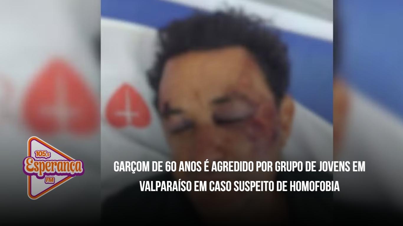 Garçom de 60 anos é agredido por grupo de jovens em Valparaíso em caso suspeito de homofobia
