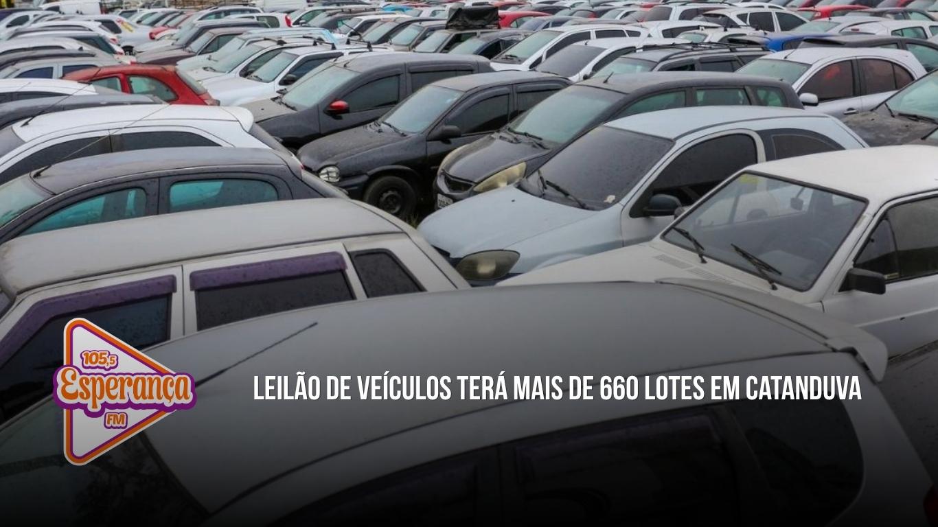 Leilão de veículos terá mais de 660 lotes em Catanduva