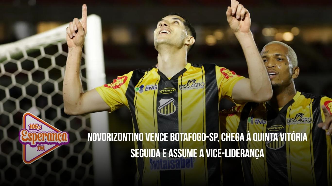 Novorizontino vence Botafogo-SP, chega à quinta vitória seguida e assume a vice-liderança