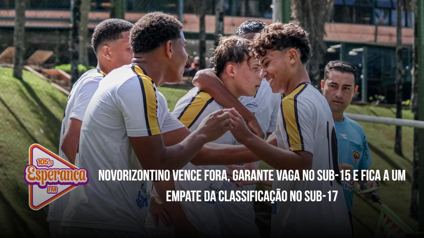 Novorizontino vence fora, garante vaga no Sub-15 e fica a um empate da classificação no Sub-17