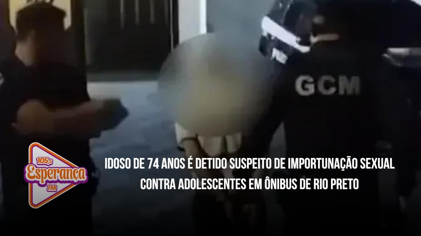Idoso de 74 anos é detido suspeito de importunação sexual contra adolescentes em ônibus de Rio Preto