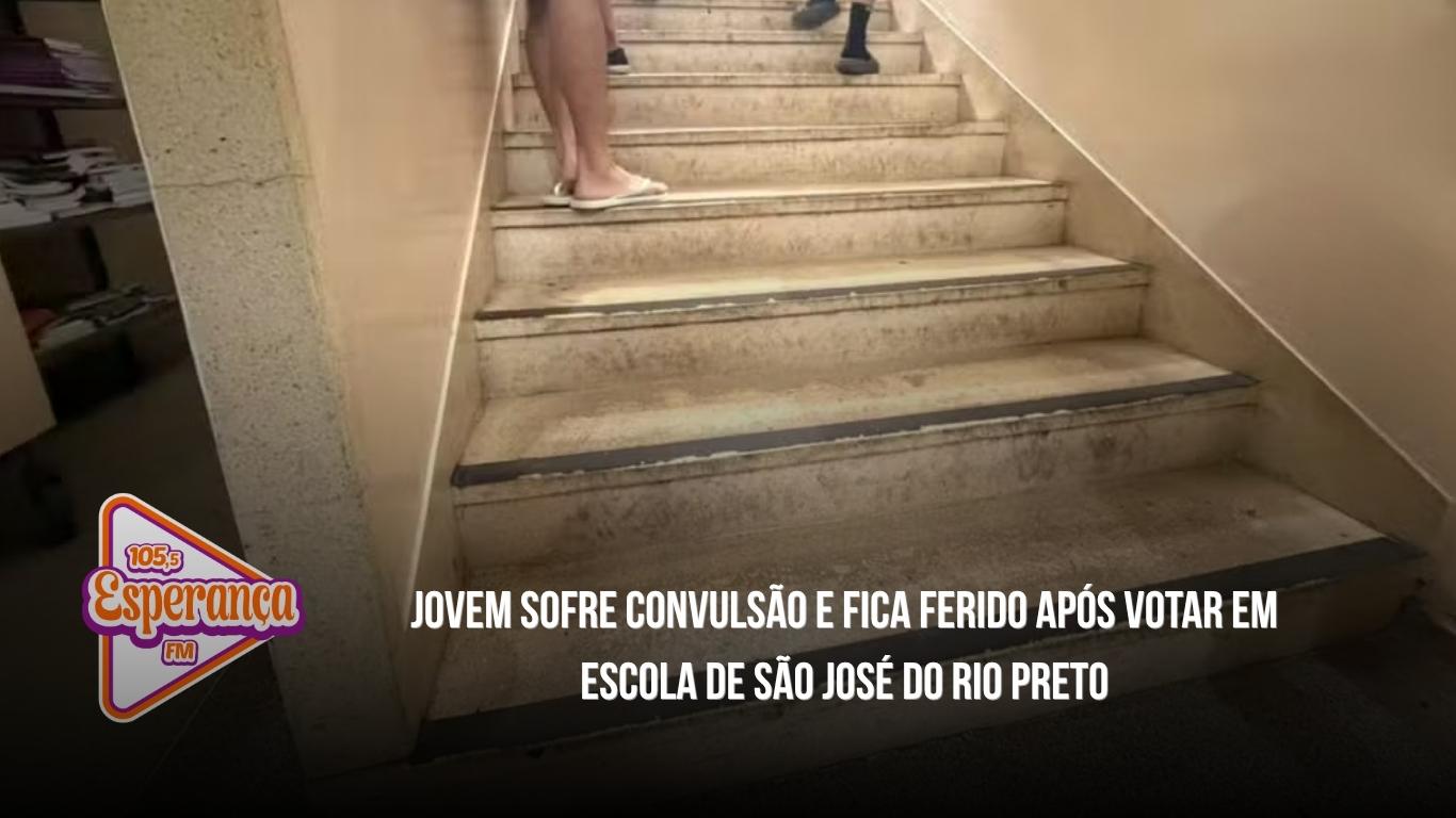 Jovem sofre convulsão e fica ferido após votar em escola de São José do Rio Preto
